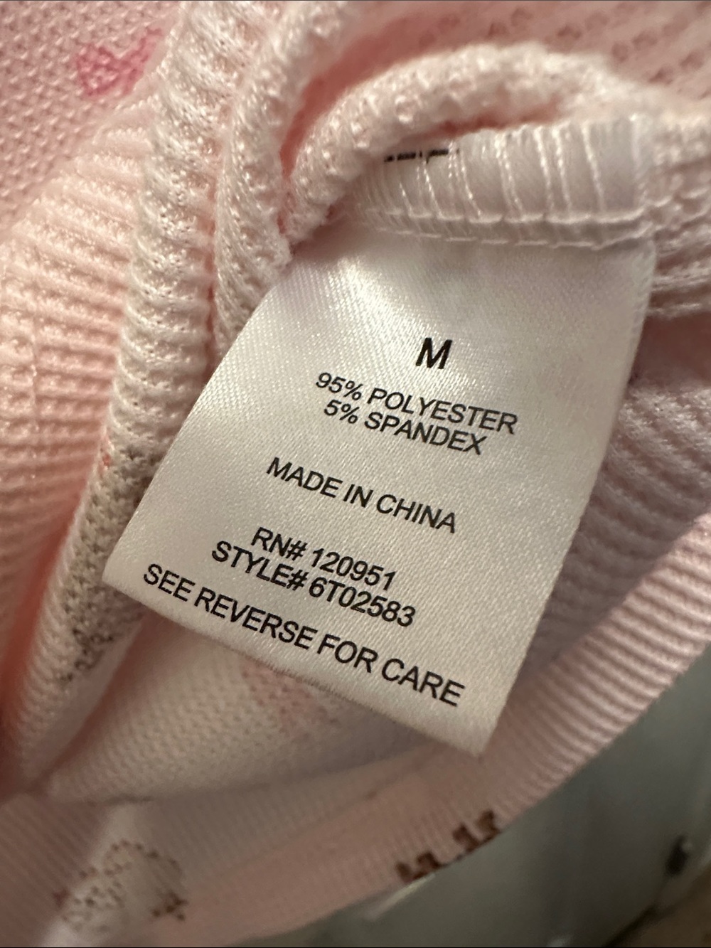 Pink Rose Light Pink Puppy Pajama Set Crop Top Size M - Picture 8 of 8